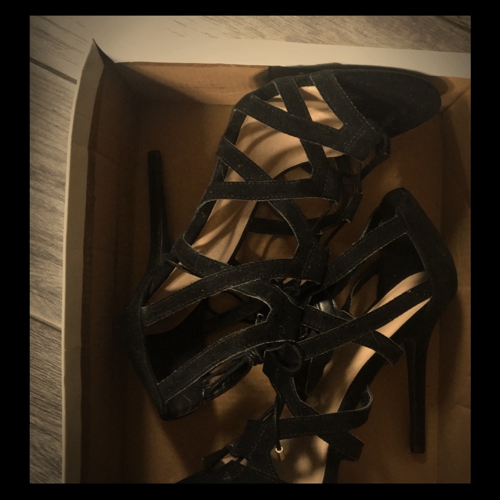 Black Strappy heels